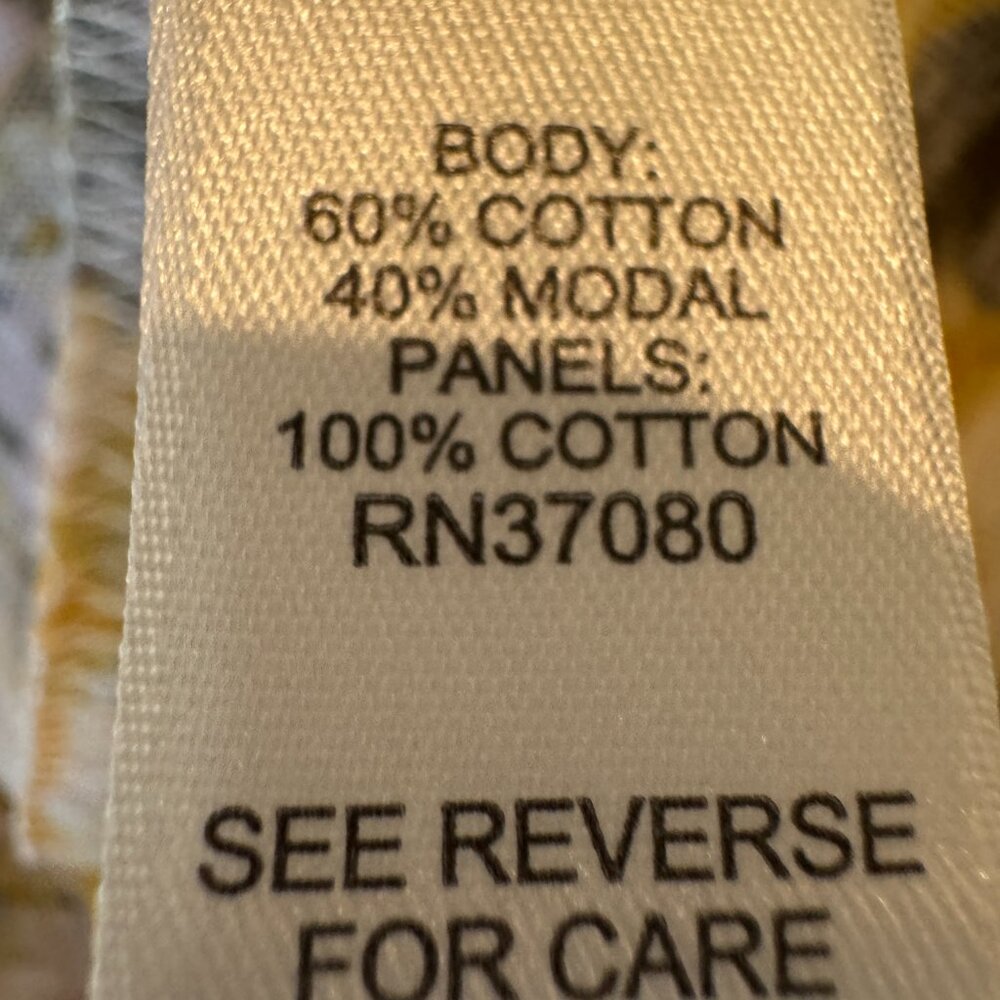 NWT CATO 26/28W Boho Floral Patchwork Eyelet Sleeve Mixed Media Raw Hem Top - Picture 9 of 12